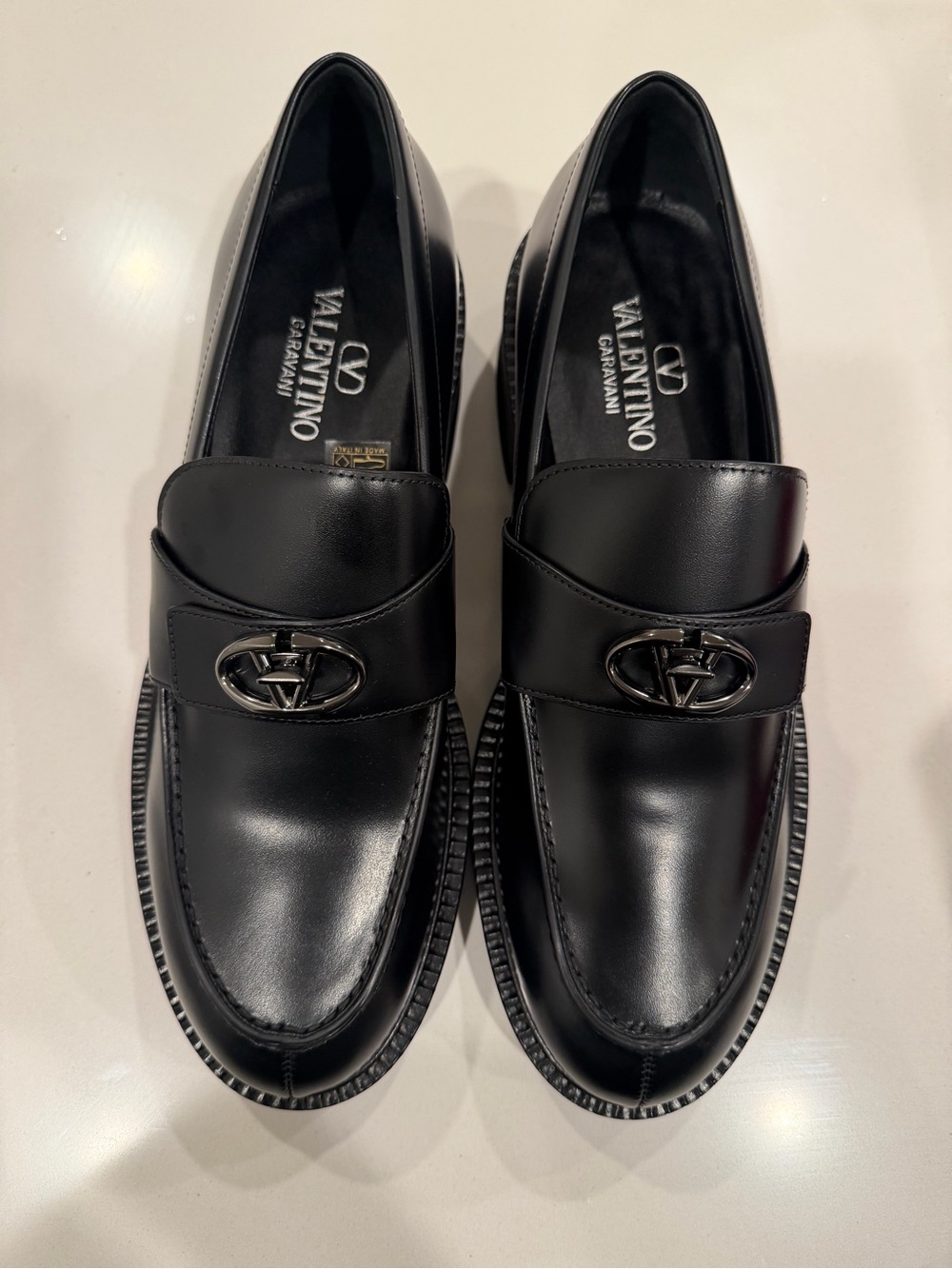 Valentino Garavani So Black Turnlock Loafers - 41